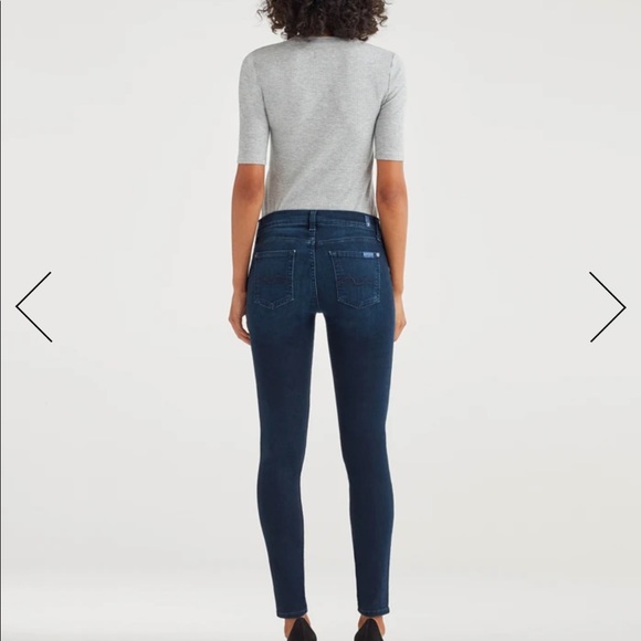 New 7 For All Mankind Gwenevere Skinny Jeans Sz 26 - Picture 2 of 10